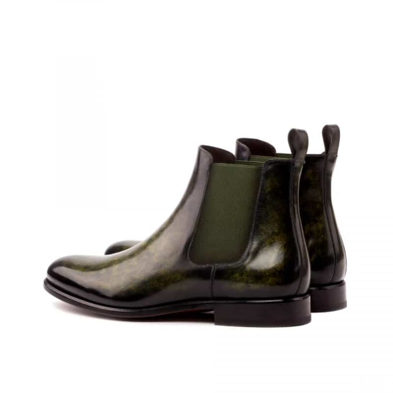 Matthew Green Yellow Tabbacco finish with two tone Leather chelsea boot