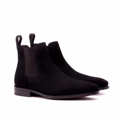 Paul black premium suede Leather chelsea boot