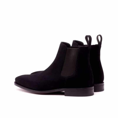 Paul black premium suede Leather chelsea boot