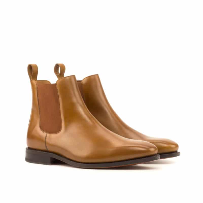 Martin tan luxury Leather chelsea boot