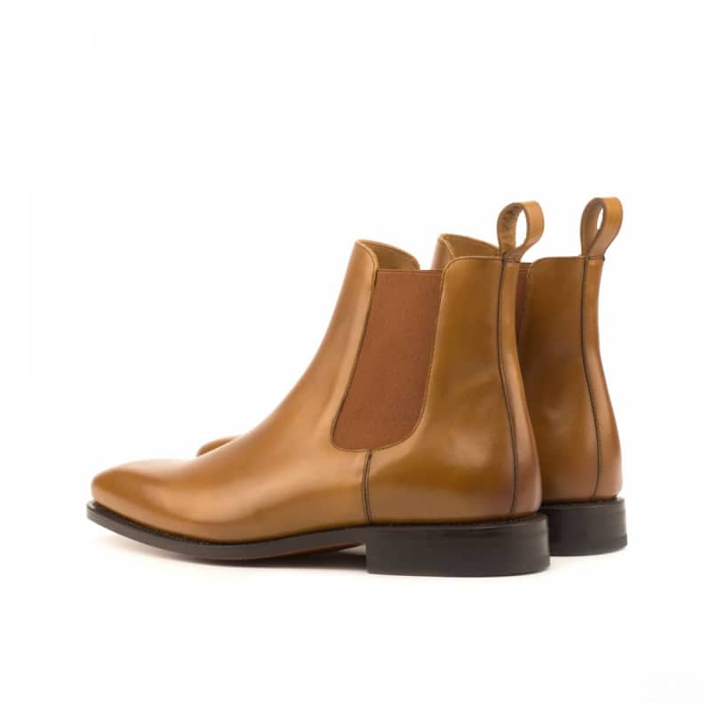 Martin tan luxury Leather chelsea boot