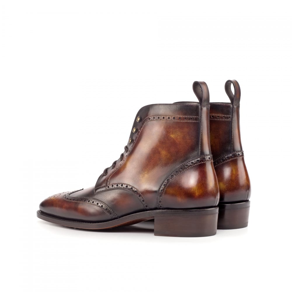 Hush Tabbacco finish Leather Brogue boot