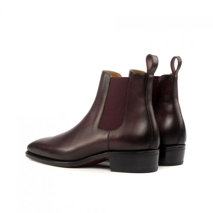 Andrews Burgundy with two tone Leather chelsea boot