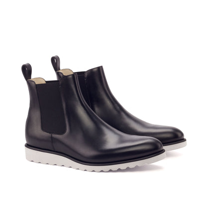 Justin Black Crust light weight Leather chelsea boot