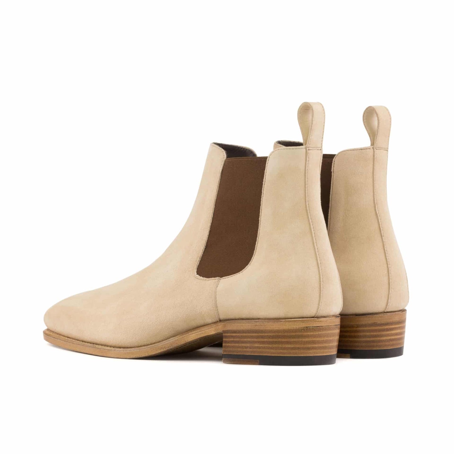 Stuart Beige Premium suede Leather chelsea boot