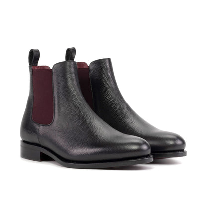 Classy Milled Grain Leather chelsea boot