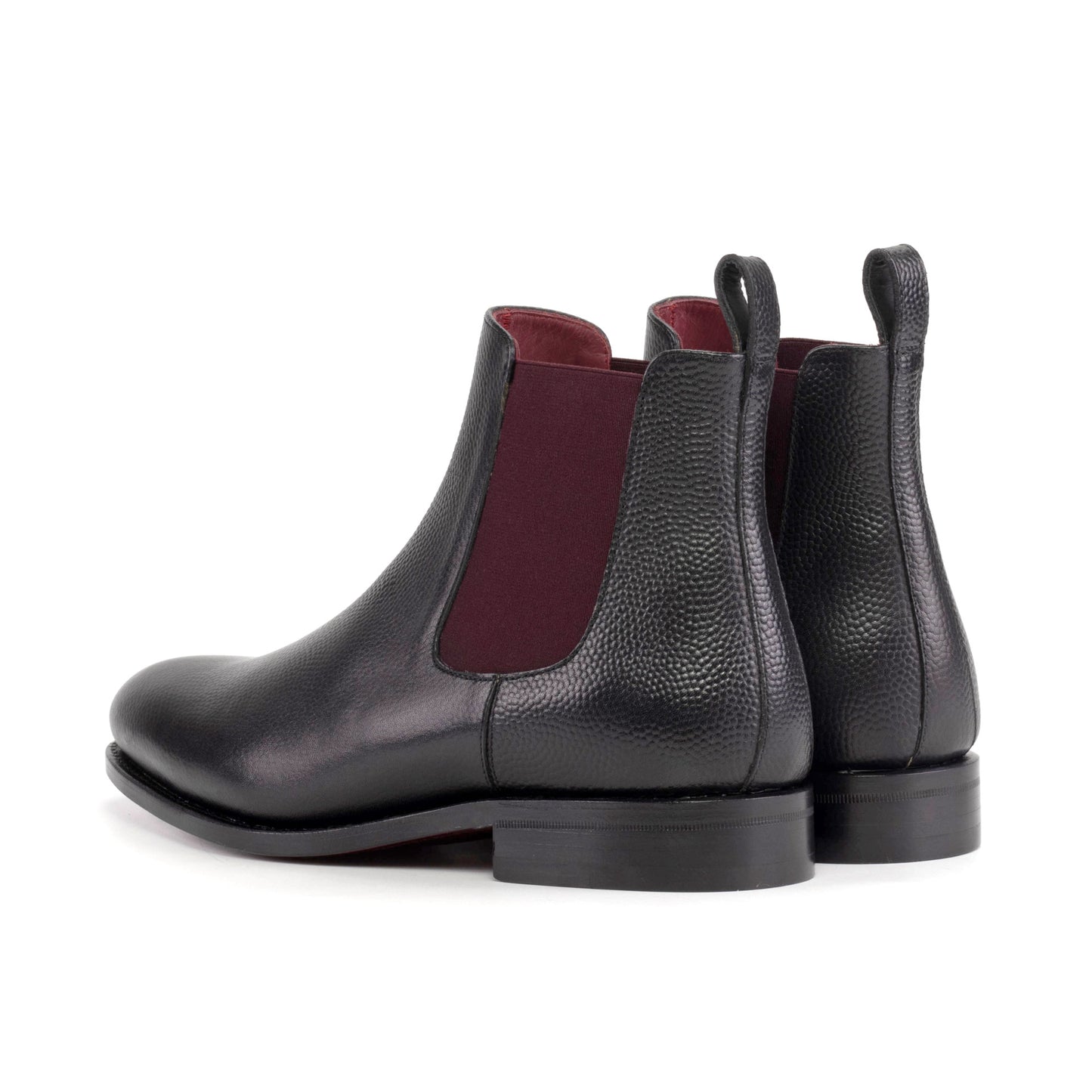 Classy Milled Grain Leather chelsea boot