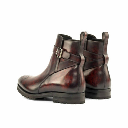 Bordo Marble touch Premium Leather Jodhpuri boot