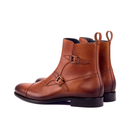 David Tan Crust with two tone  Leather Octavian Buckle boot