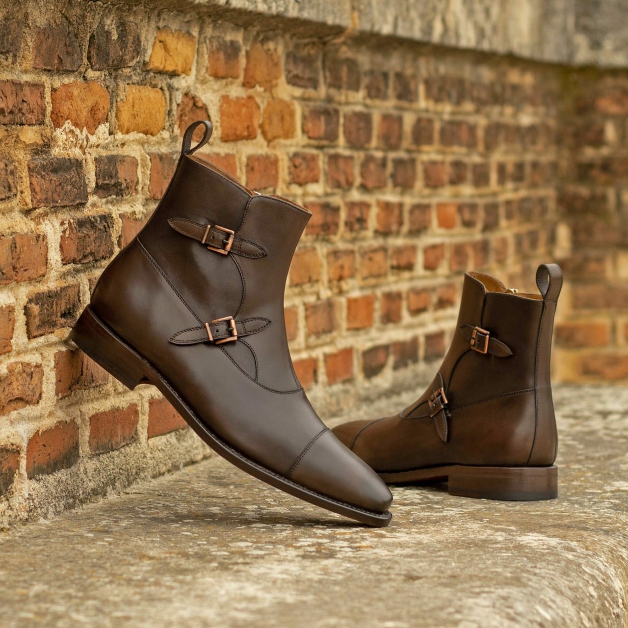 Sammy Brown classic Leather Octavian Buckle boot