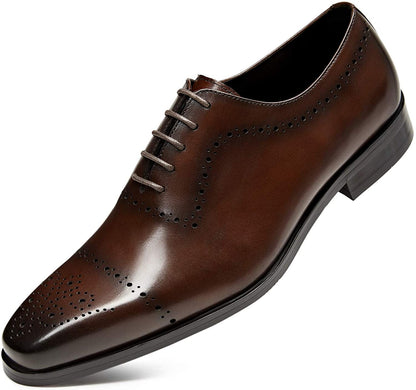 Kevina Brown Calf Leather Brogue Wholecut Derby Shoe