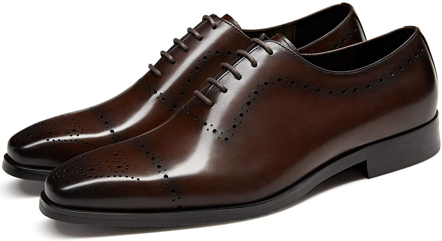 Kevina Brown Calf Leather Brogue Wholecut Derby Shoe