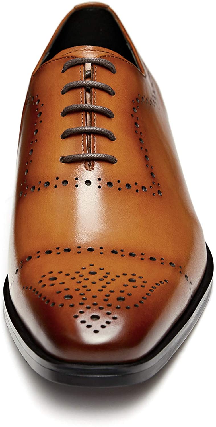 Paul Luxury Calf Leather Brogue Wholecut Derby Shoe