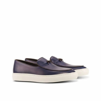 Lewis Navy Blue Belgain Loafer Sneaker