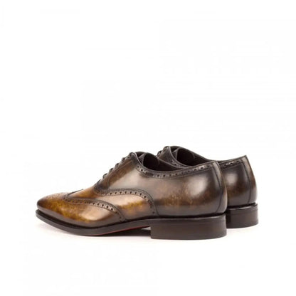 Premium Tabbacco Texture In Full Brogue Shoes