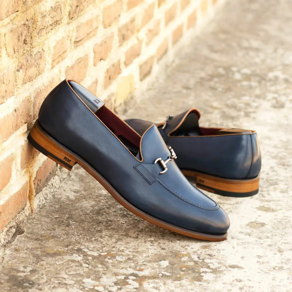 Wave Premium Blue Horse-Bit Loafer