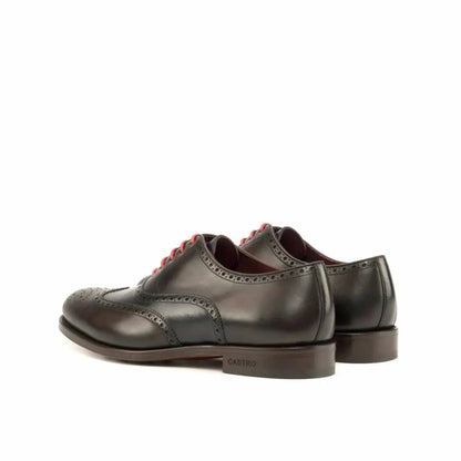 Coffee Wingtip And Black Calf Premium Brogue Shoes