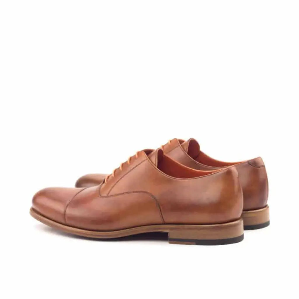 Martin Premium Tan Crust Leather Oxford Shoes