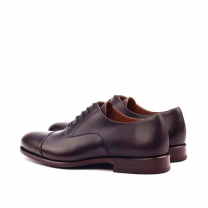 Dark Brown Classical Belmont Leather Oxford Shoes