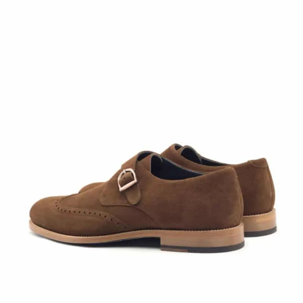 Oliver Full Brown Suede Single Strap Monk