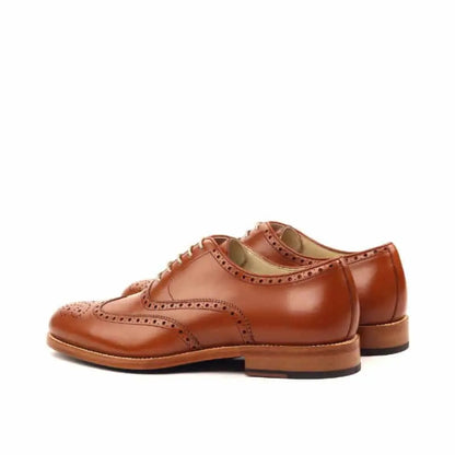 Stuart Full Tan Brogue Dress Shoe For Men