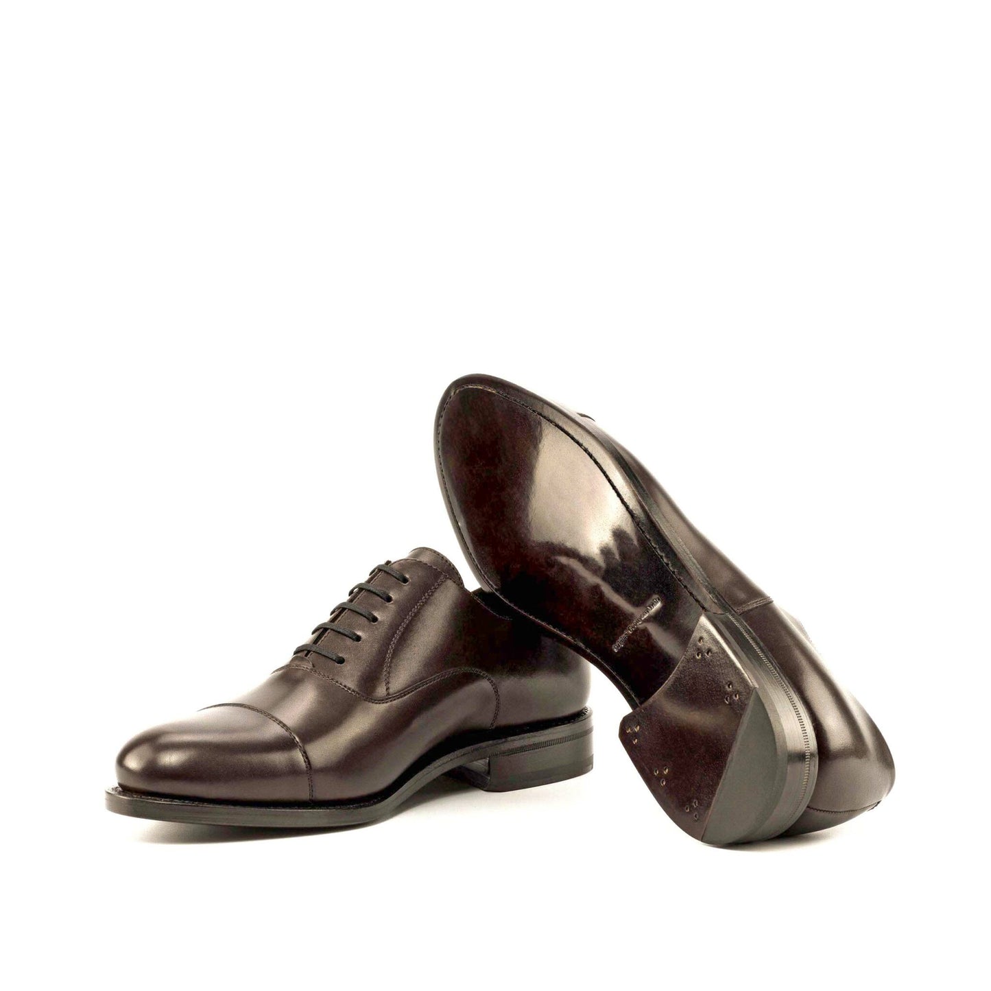 Exotic Brown Calf Belmont Leather Oxford Shoes