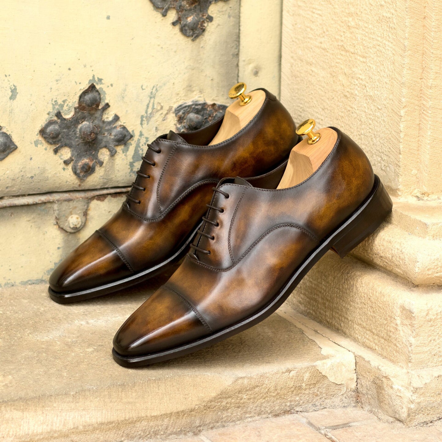 Martin Tabbacco Shade Leather Oxford Shoes