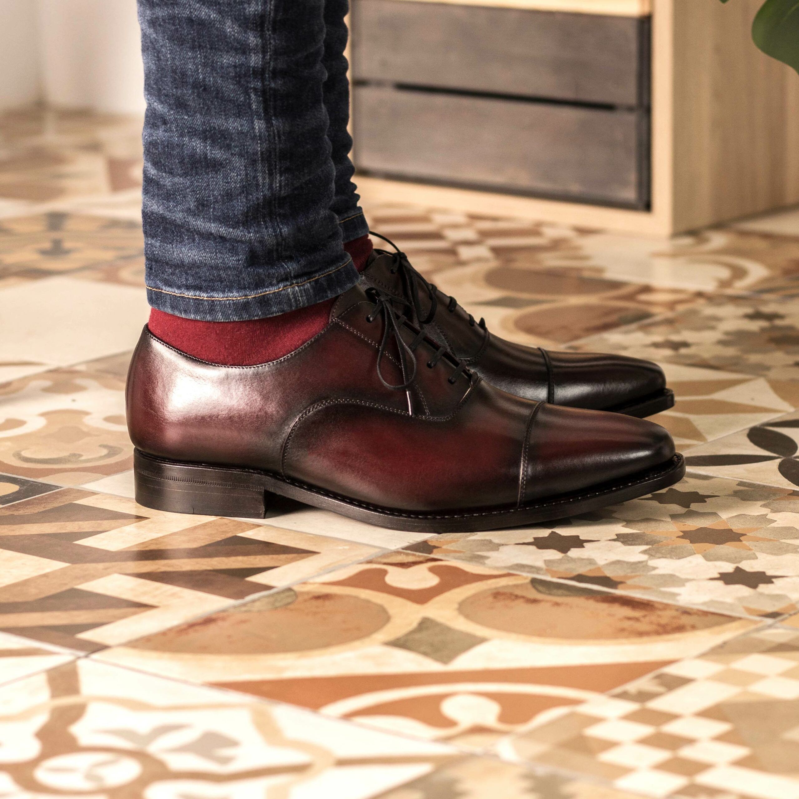 Oxblood store brogues boots