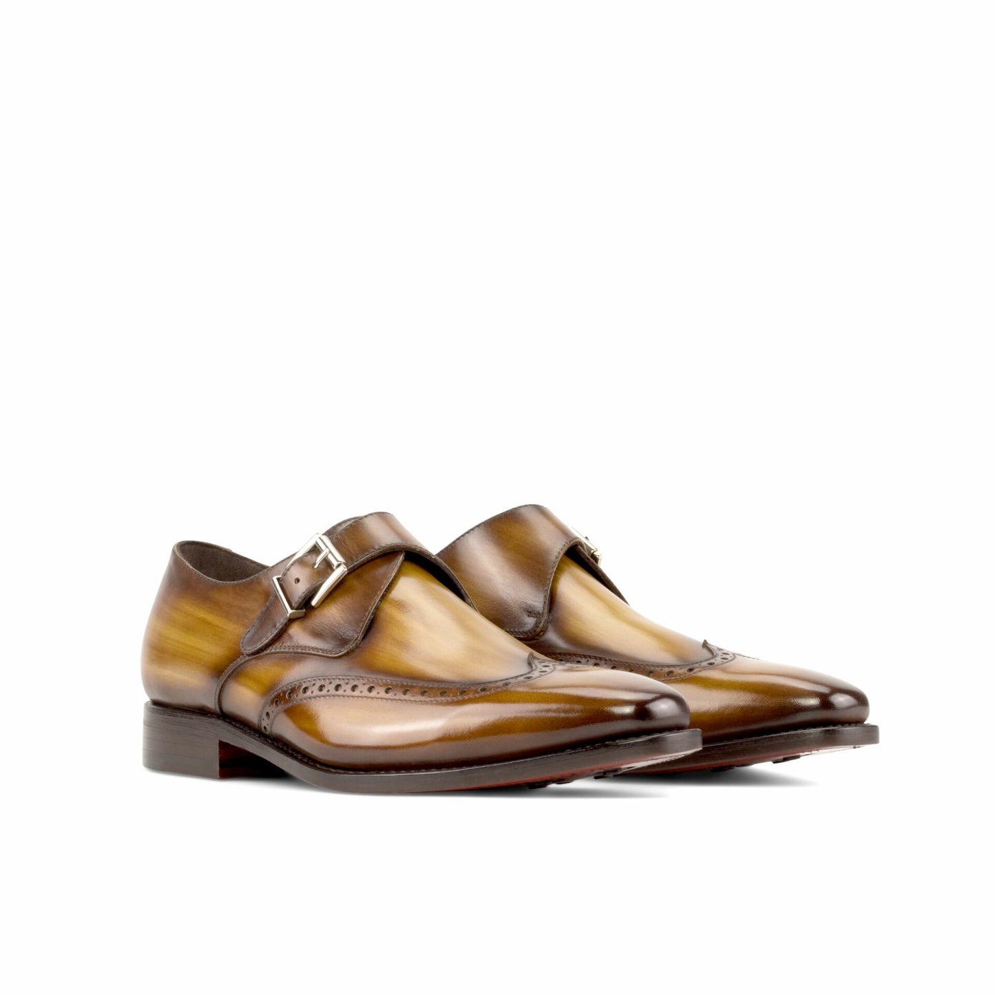 Robert Wood Finish Tam Single Brogue Strap Monk