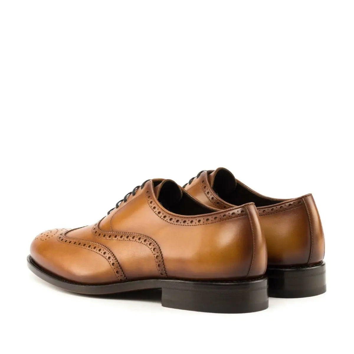 Premium Tan Calf Wing-Tip Brogue Shoe