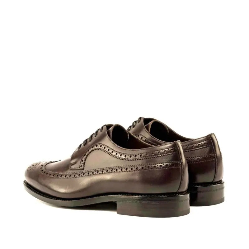 Brown Calf Longwing Blucher  Brogue Shoe