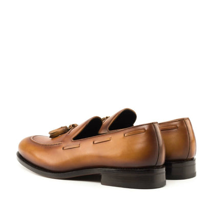 Ryan Cognac Stylish Round Tassel Loafer