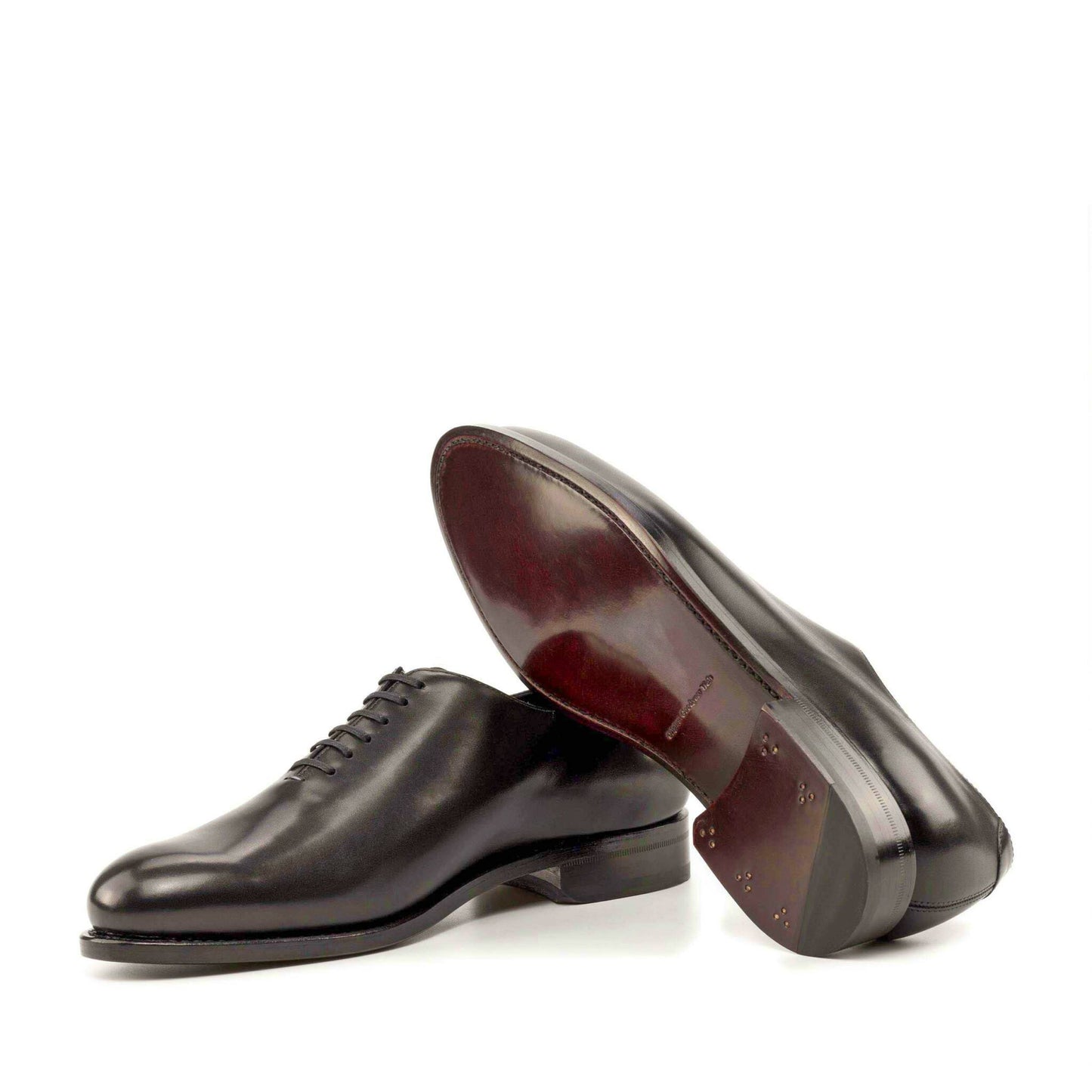 Adam Black Box Calf Leather Wholecut Derby Shoe