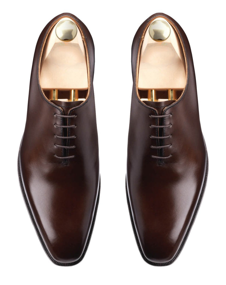 Adam Brown Calf Wholecut Derby Shoe With Toe Design