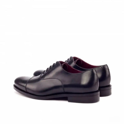 Black Calf Belmont Leather Oxford Shoes