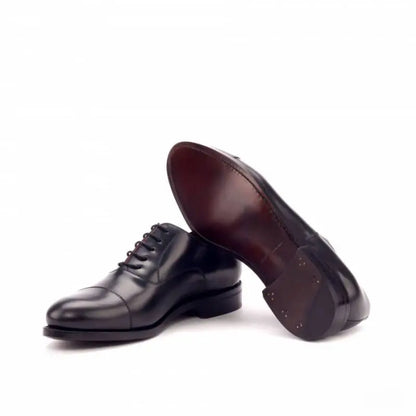 Black Calf Belmont Leather Oxford Shoes