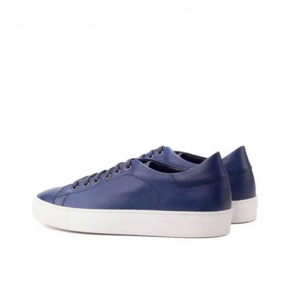 Carlos Navy Blue Milled Sneakers